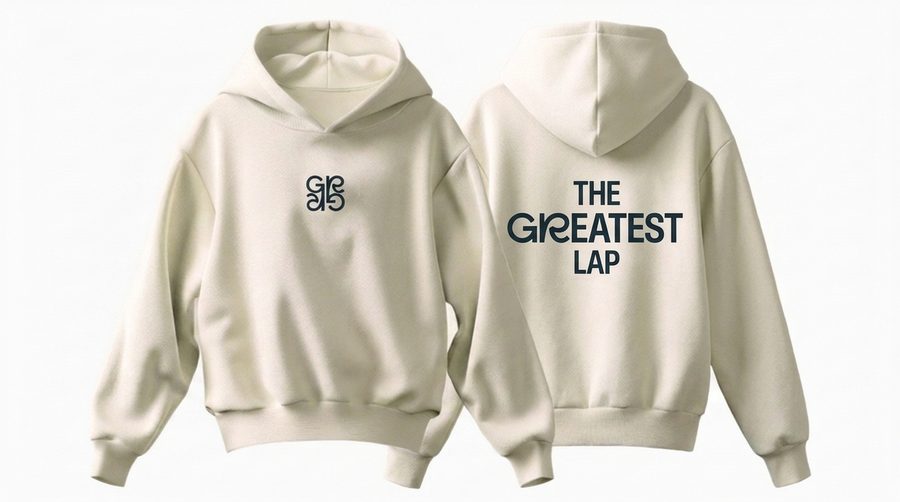 Monogram Hoodie, Natural